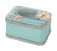 Classic Elegant Rectangle Tissue Box Paper Holder Tissue Holders,Blue