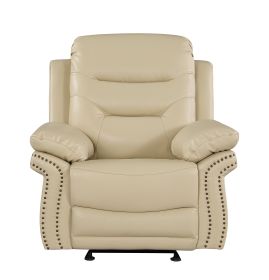 Global United Leather Air Upholstered Chair with Fiber Back