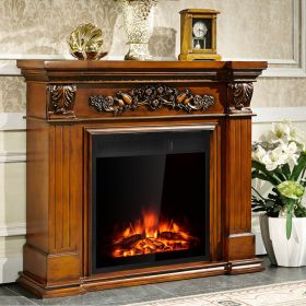 22.5 Inch Electric Fireplace Insert Freestanding and Recessed Heater