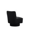 23.6"W Swivel Accent Chair and Comfy Accent Sofa Chair for Living Room; 360 Degree Club Chair; Leisure Chair for Bedroom Living Room Lounge Hotel Offi