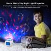 Kids Music Star Sky LED Projection Lamp Digital Alarm Clock Thermometer Calendar Lights