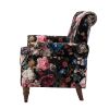 Phegia Armchair with Nailhead Trim and Turned Legs