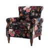 Phegia Armchair with Nailhead Trim and Turned Legs