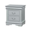 Louis Philippe Nightstand in Platinum 26733