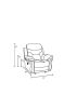 Global United Leather Air Upholstered Chair with Fiber Back