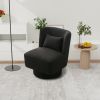 23.6"W Swivel Accent Chair and Comfy Accent Sofa Chair for Living Room; 360 Degree Club Chair; Leisure Chair for Bedroom Living Room Lounge Hotel Offi