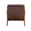 COOLMORE Wood Frame Armchair; Modern Accent Chair Lounge Chair for Living Room