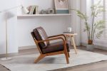 COOLMORE Wood Frame Armchair; Modern Accent Chair Lounge Chair for Living Room