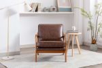 COOLMORE Wood Frame Armchair; Modern Accent Chair Lounge Chair for Living Room