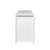 MDF TV stand with storage cabinet; White