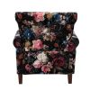 Phegia Armchair with Nailhead Trim and Turned Legs