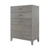 Modern Concise Style Solid wood Grey grain Five-Drawer Chest