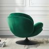 Swivel Leisure chair lounge chair velvet green color