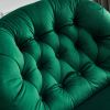 Swivel Leisure chair lounge chair velvet green color