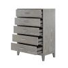 Modern Concise Style Solid wood Grey grain Five-Drawer Chest