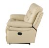 Global United Leather Air Upholstered Chair with Fiber Back