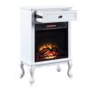 Eirene Fireplace in White Finish AC00853