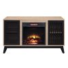 Gamaliel Fireplace in Oak &amp; Espresso Finish AC00848