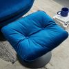 Swivel Leisure chair lounge chair velvet blue color