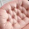 Swivel Leisure chair lounge chair velvet pink color