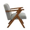 Pelorus Wood Armchair with Z-shaped Legs