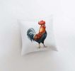 Watercolor Rooster Looking Right | Brid Print | Bird DâˆšÂ©cor | Accent Pillow Cover | Throw Pillow Covers | Pillow | Room DâˆšÂ©cor | Bedroom DâˆšÂ©cor