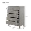 Modern Concise Style Solid wood Grey grain Five-Drawer Chest