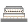 Twin or Double Twin Daybed with Trundle; Gray