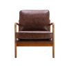 COOLMORE Wood Frame Armchair; Modern Accent Chair Lounge Chair for Living Room