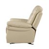 Global United Leather Air Upholstered Chair with Fiber Back