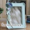 Blue 4x6 Resin Picture Frame Tulip Baby Nursery Decor Photo Frame Family Photo Tabletop Display