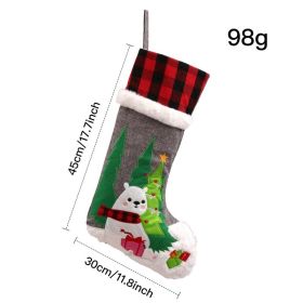 Cartoon Checked Socks Children's Gift (Option: Polar bear)