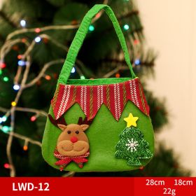 Christmas Gift Portable Brushed Gift Bag (Option: LWD12)