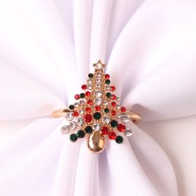 Christmas Tree Napkin Ring Snowflake Napkin Button (Option: Christmas trees)