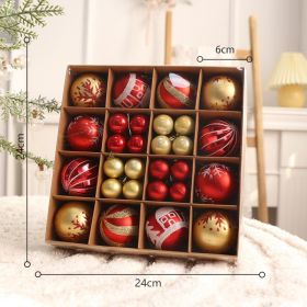 Christmas Tree Pendant Ball Creative Decoration (Option: GOLD42)