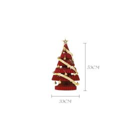 Decorate Christmas Decorations With Ornaments (Option: A red 53cm)