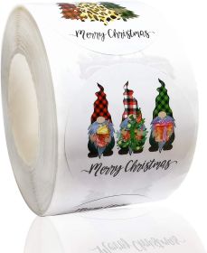 Christmas Decoration Gift Wrap Stickers (Option: Picture color B-25MM)