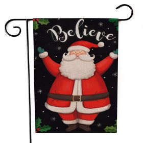 Santa Claus Garden Flag Christmas Decorations (Option: Sd1-30x45cm)