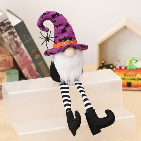 New Product Decorative Cartoon Long Legs Forest Man Doll Ornament (Option: XY15 A Purple Bat Hat)