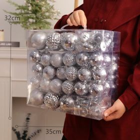 Christmas Tree Pendant Ball Creative Decoration (Option: Silver116)