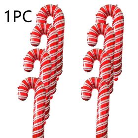 Holiday Party Christmas Crutch Balloons (Option: Red 1pc)