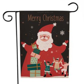 Santa Claus Garden Flag Christmas Decorations (Option: Sd11-30x45cm)