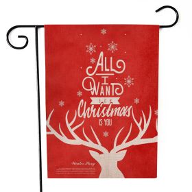 Santa Claus Garden Flag Christmas Decorations (Option: Sd6-30x45cm)