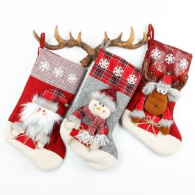 Christmas Socks Gift Bag Large Three-dimensional (Option: Set A)