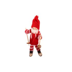 Creative Christmas Decoration Wooden Ski Doll (Option: D)