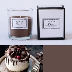 Christmas Handmade Fragrance Candle Light (Option: Deep coffee black forest)