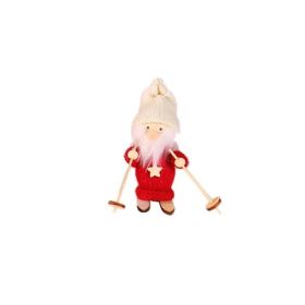 Creative Christmas Decoration Wooden Ski Doll (Option: C)