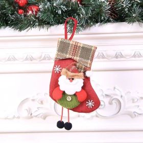 Christmas Decorations Christmas Stocking Pendant Christmas Stocking Gift Bag Hanging Piece (Option: EW13)