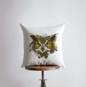 Horn Owl | Owl Gifts | Bird | Brid Prints | Bird Decor | Accent Pillow Covers | Throw Pillow Covers | Pillow | Room Decor | Bedroom Decor (Dimensions: 16x16, Cover & Insert: Cover only)