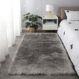 &quot;Cozy Collection&quot; Ultra Soft Fluffy Faux Fur Sheepskin Area Rug (Color: as Pic)